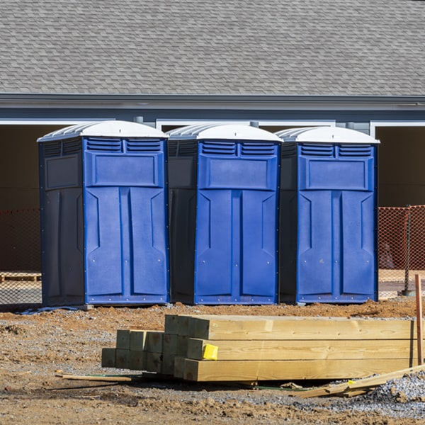 what is the maximum capacity for a single portable toilet in Glendon